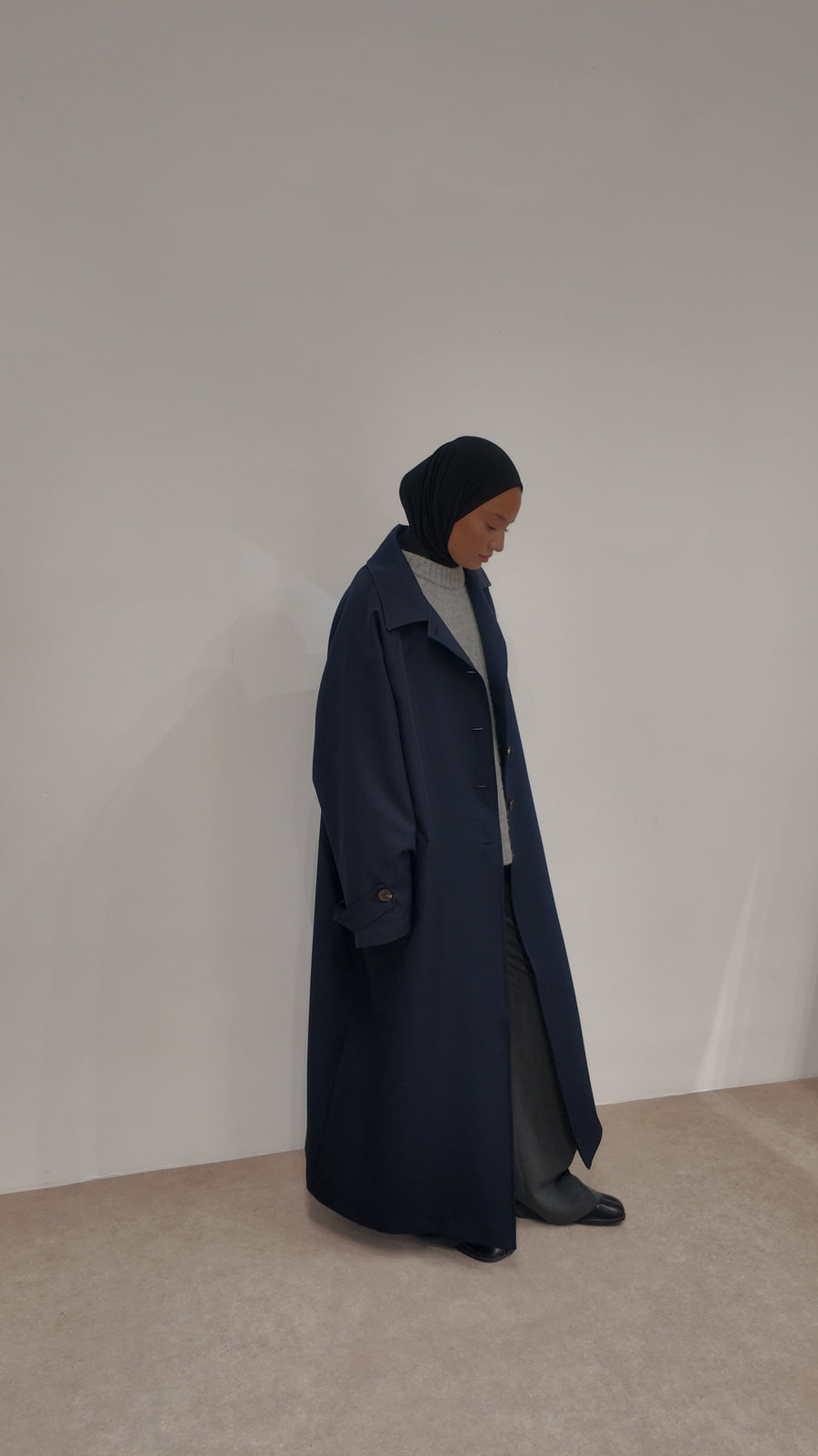 LIGHT TRENCH-COAT [NAVY]