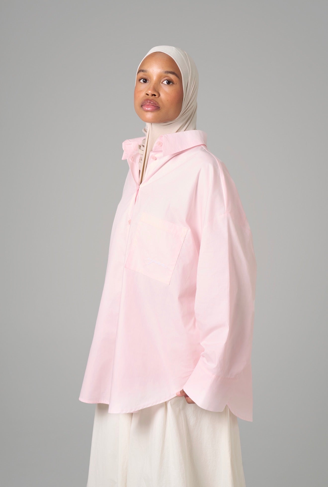 CHEMISE OVER [Baby pink]