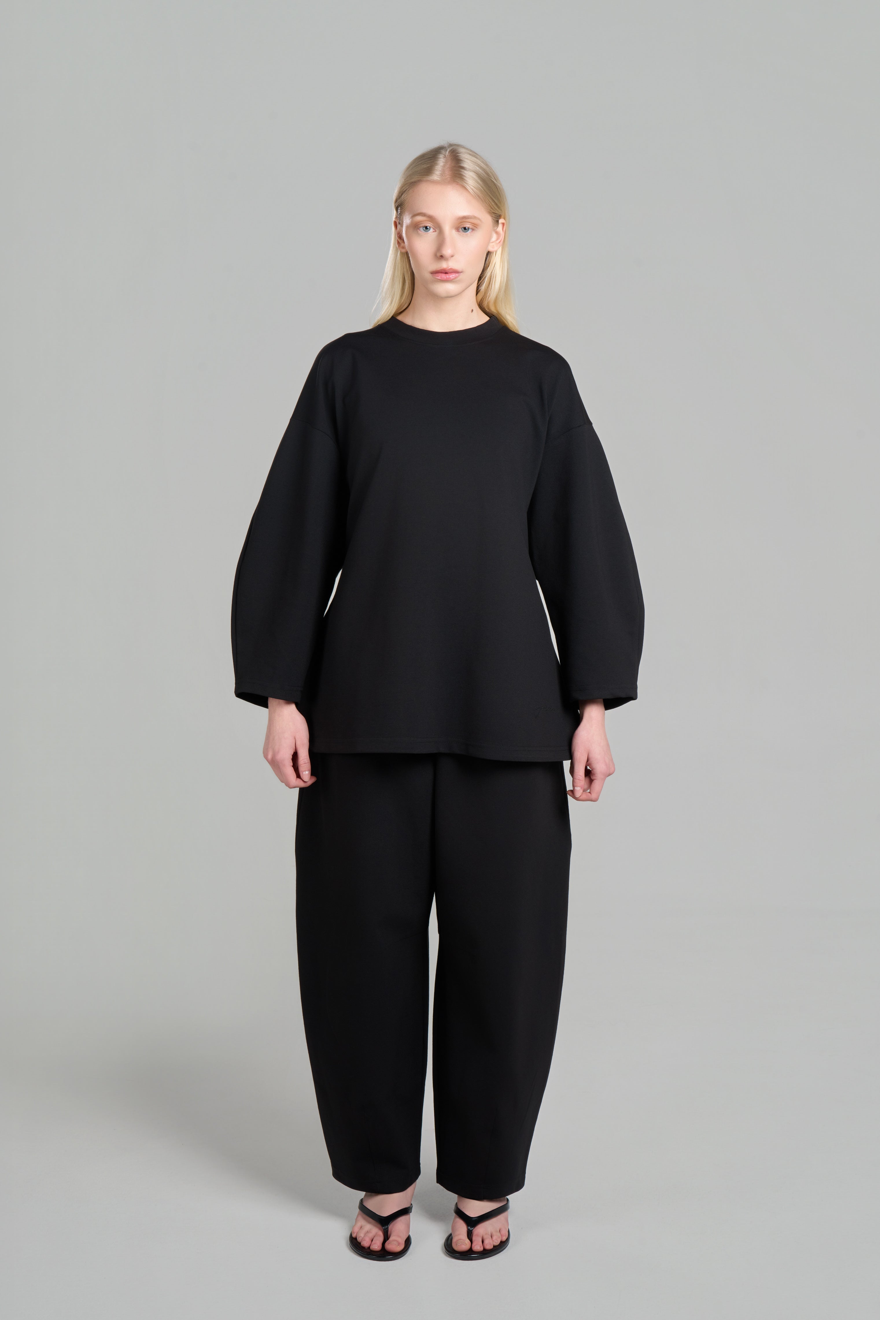 PANTALON BARREL [Noir]