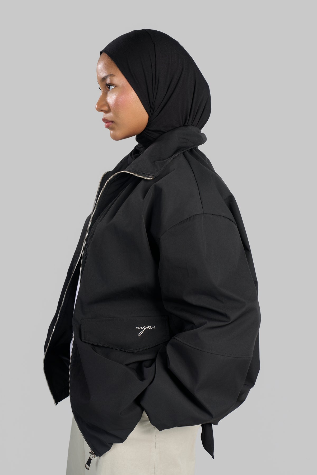 VESTE BOMBERS OVERSIZE [NOIR]
