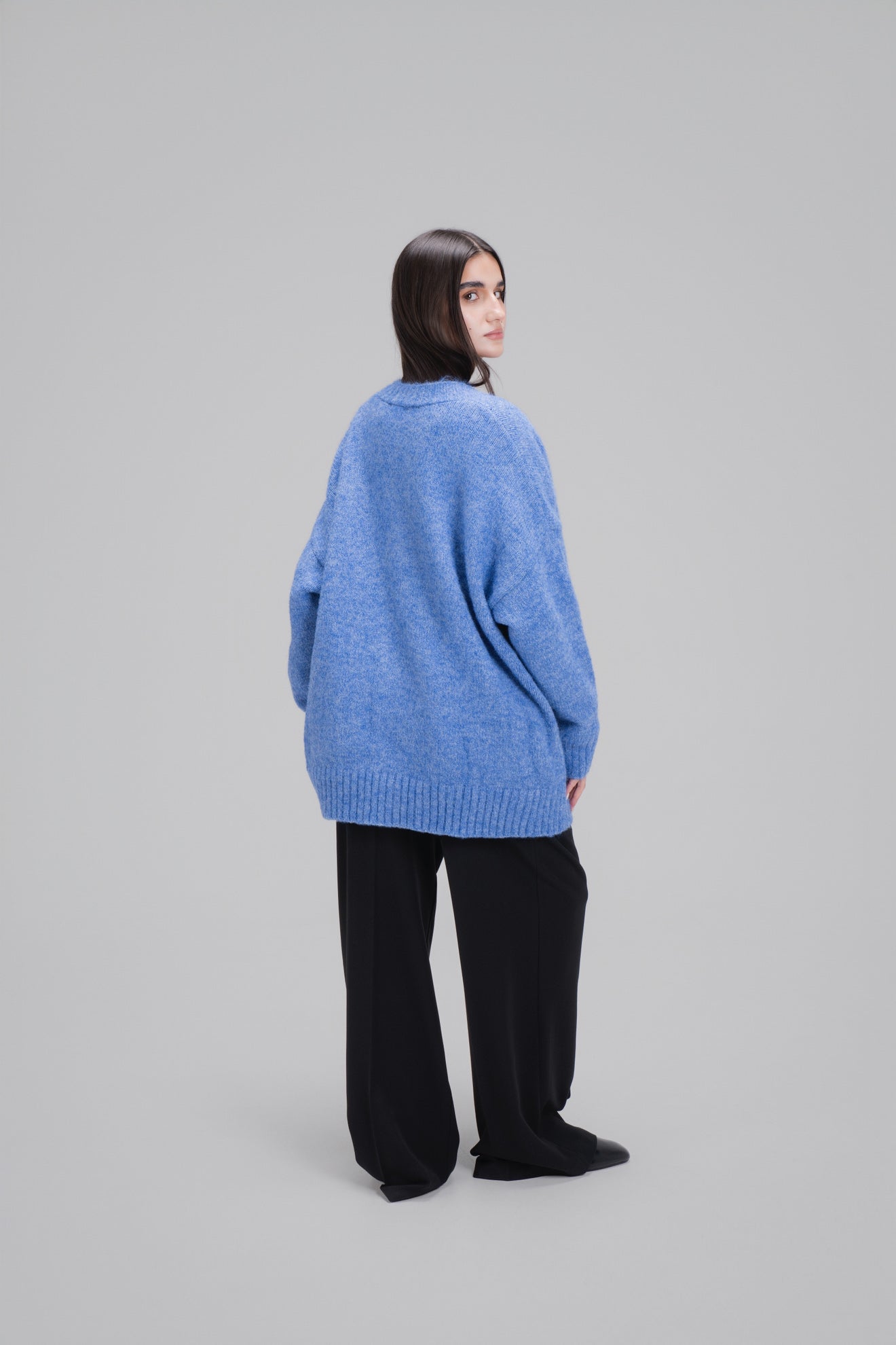 CARDIGAN OVER [BLEU]