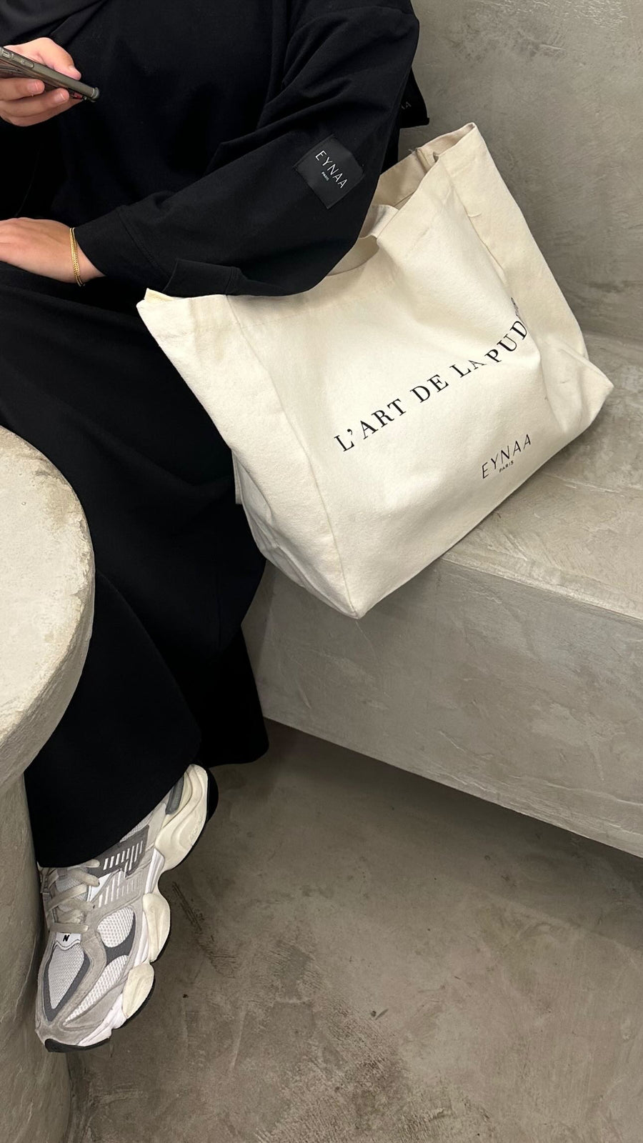 TOTE BAG L’ART DE LA PUDEUR [Beige Natural]