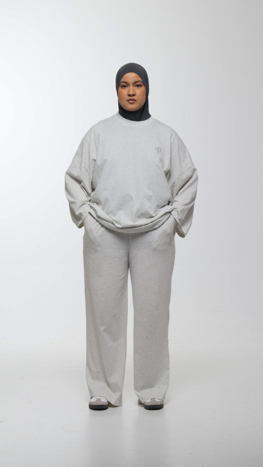 Essential pants [Gris chiné]-20%