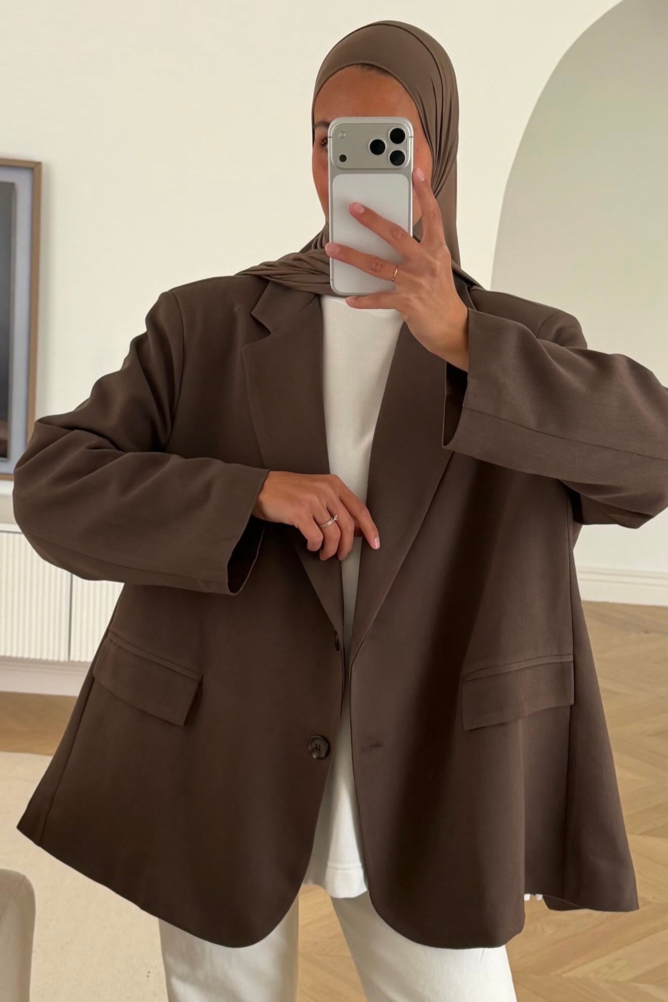 LOOSE BLAZER [MOCHA]