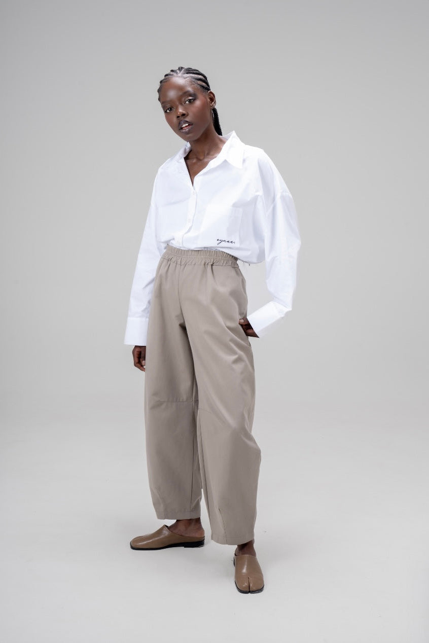 LE PANTALON BARREL [SAUGE]