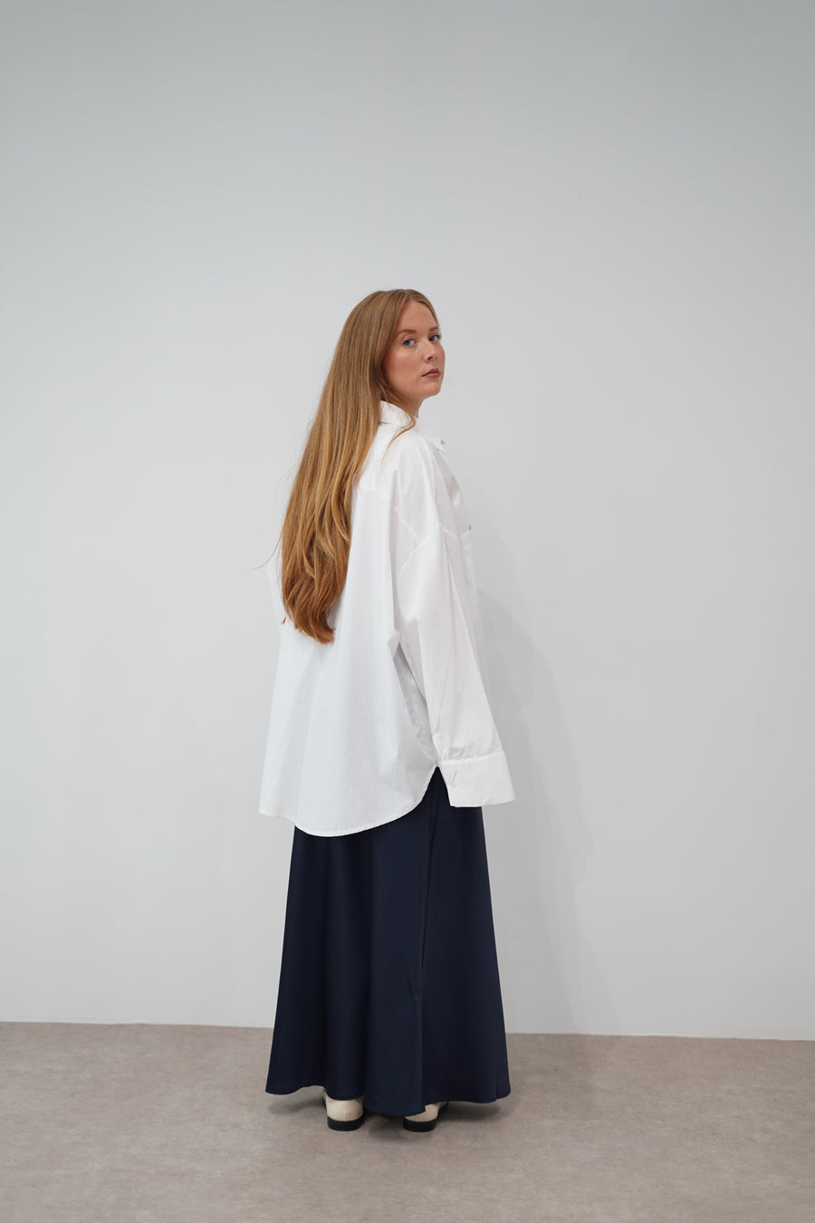 Jupe Satin [Navy]