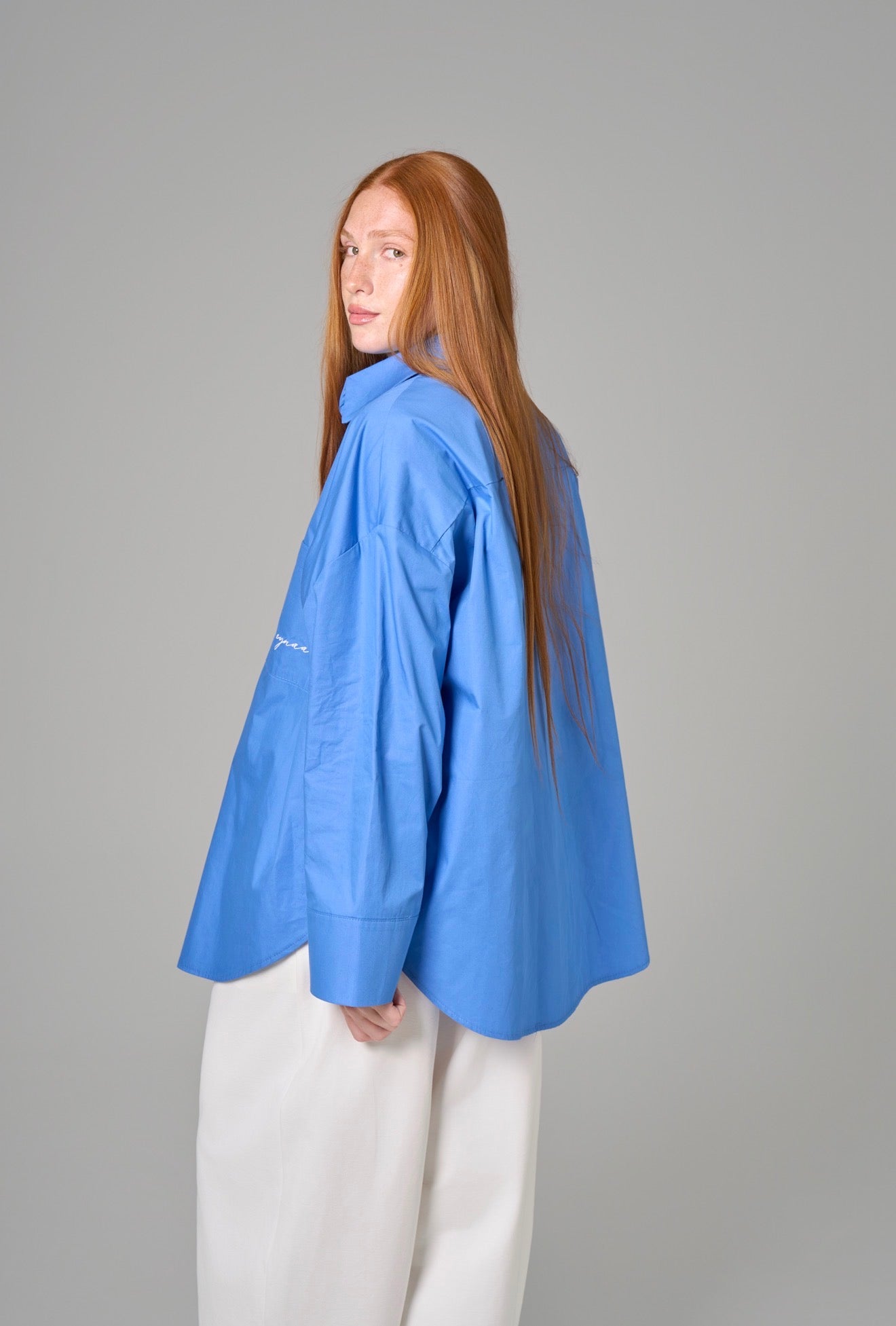 CHEMISE OVER [Bleu méditerranéen]