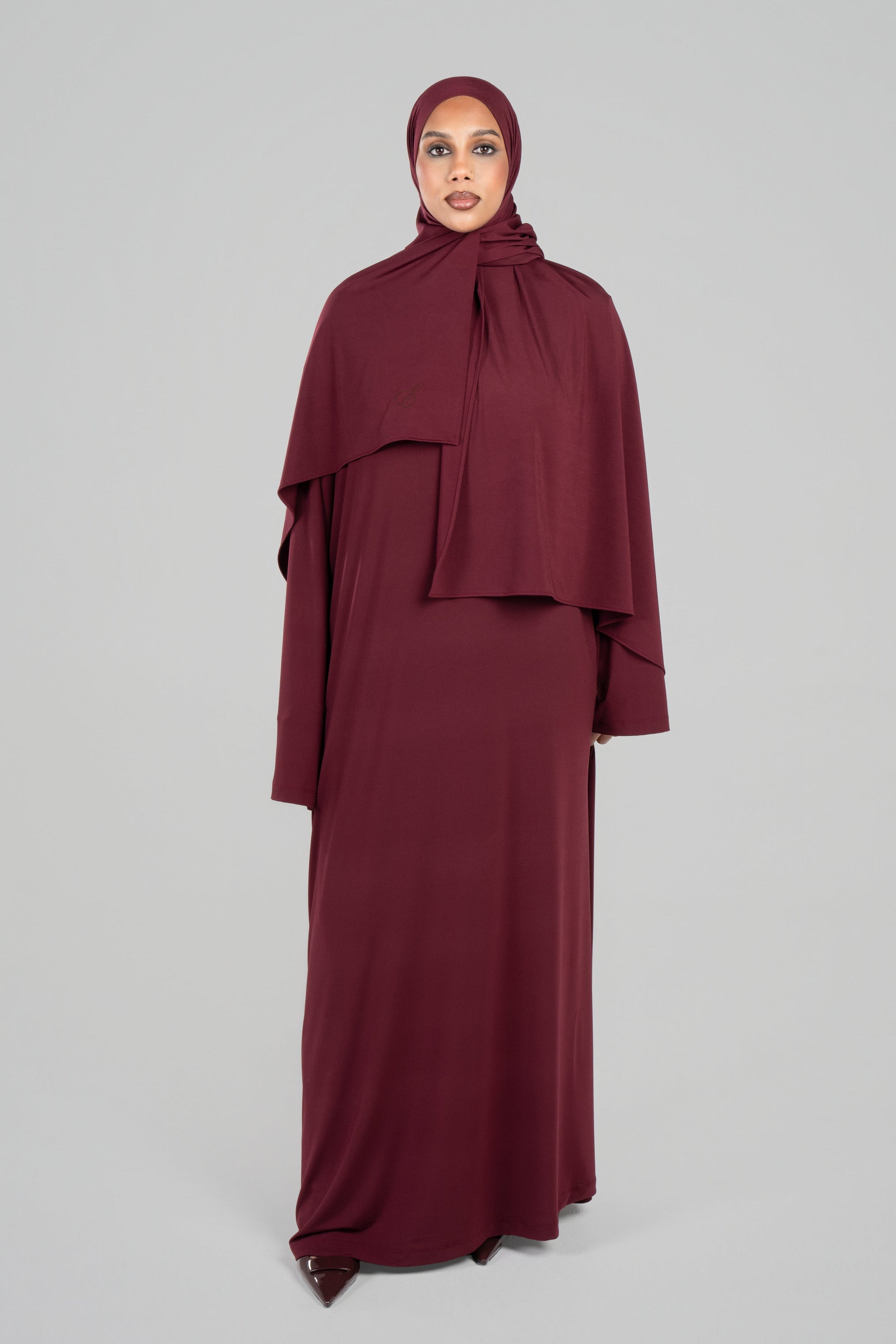 JERSEY DRESS [Bordeaux]