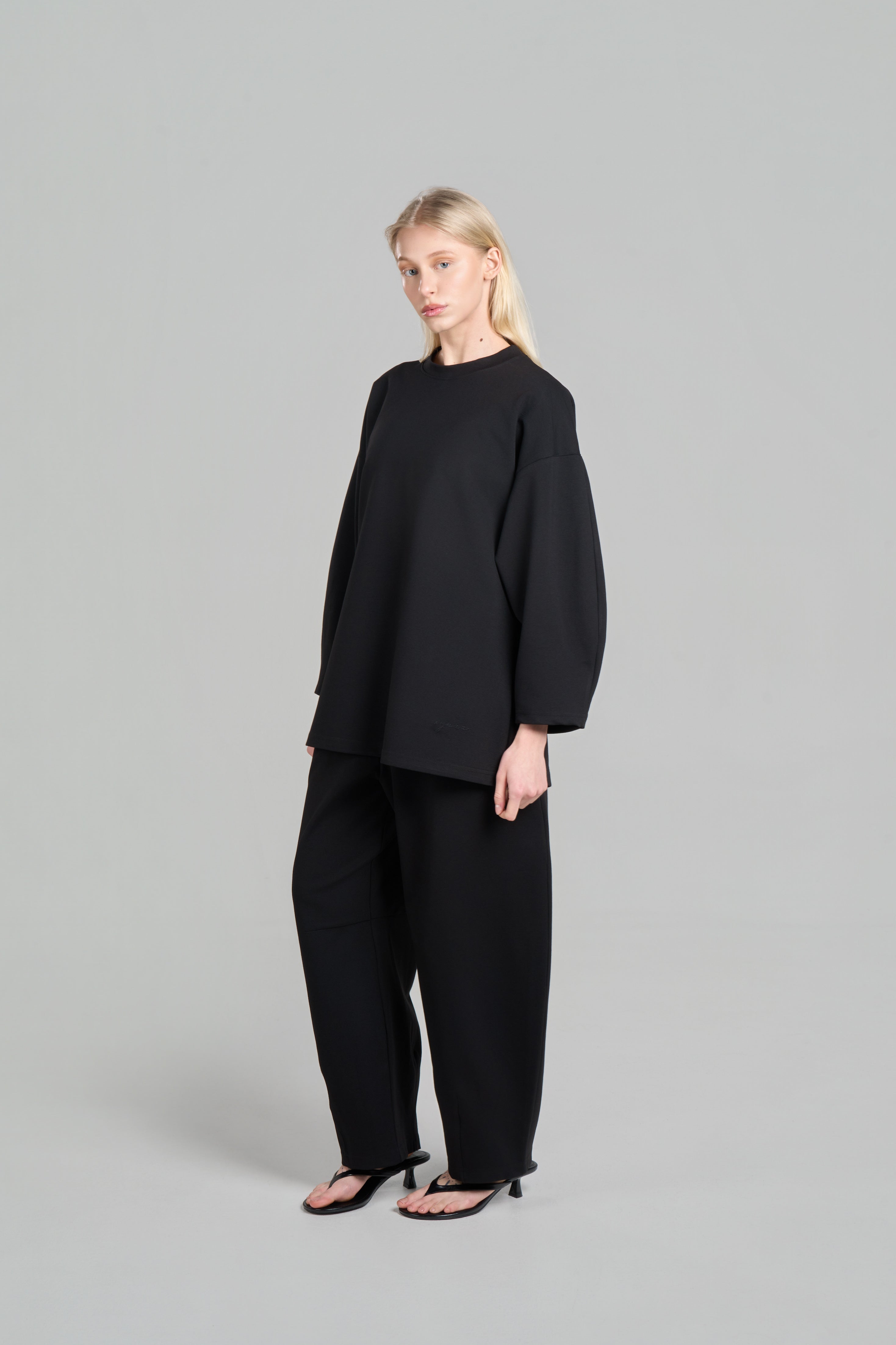 PANTALON BARREL [Noir]