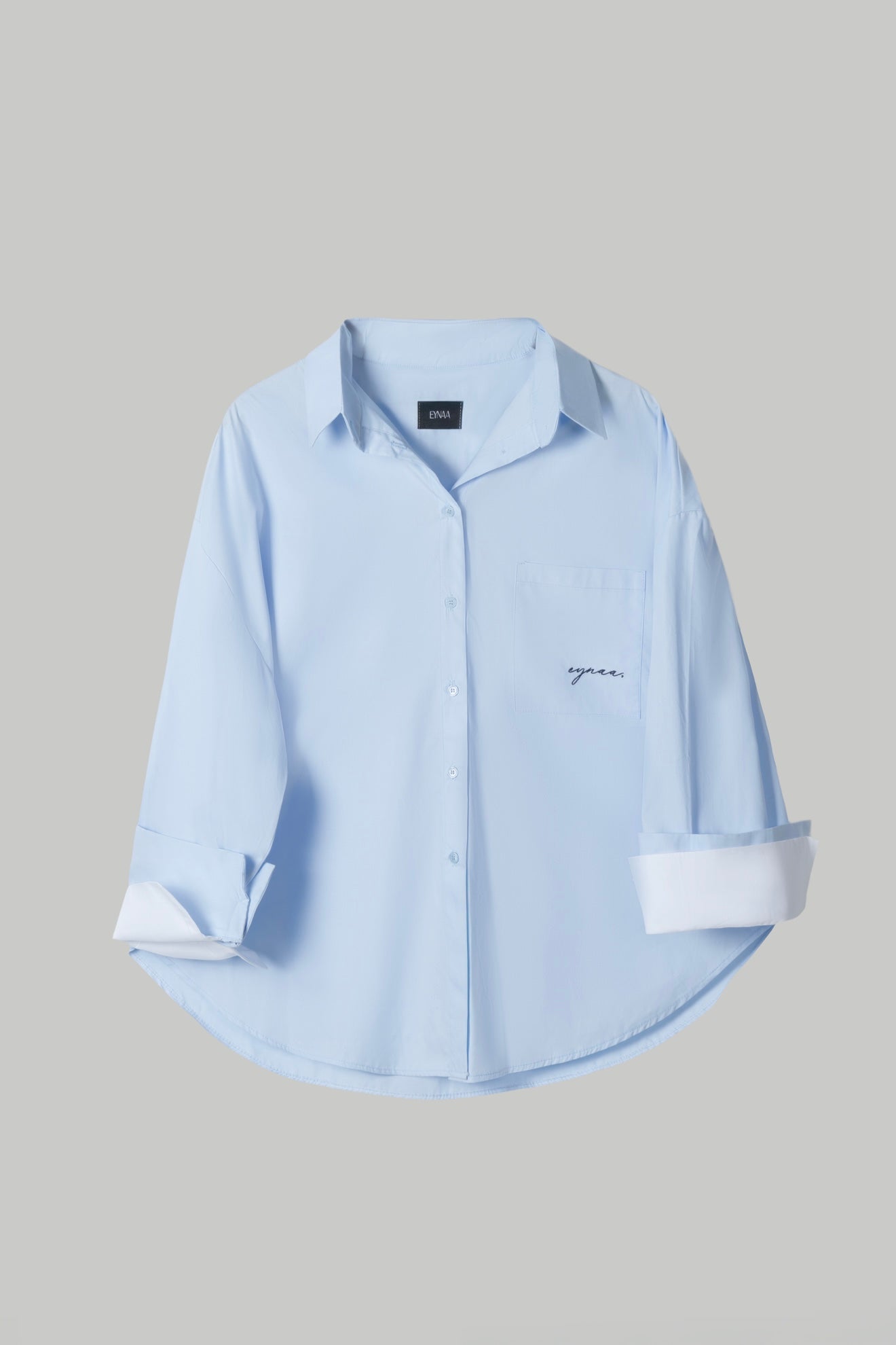 CHEMISE OVER À REVERS [BABY BLUE]