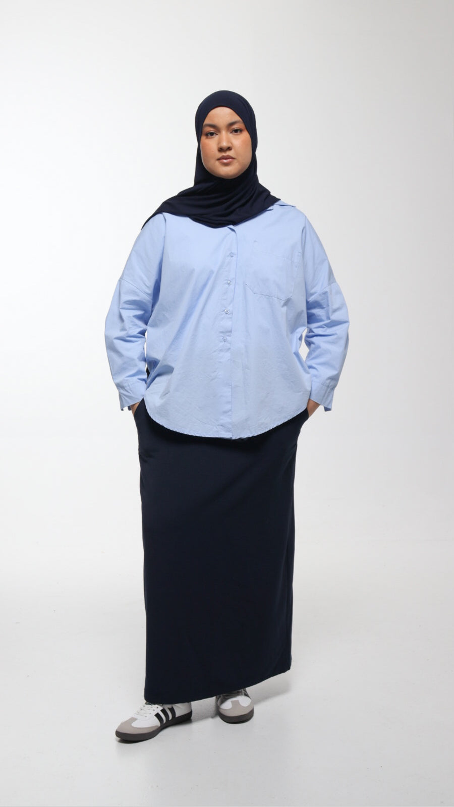 BASIC SKIRT [Navy Blue]