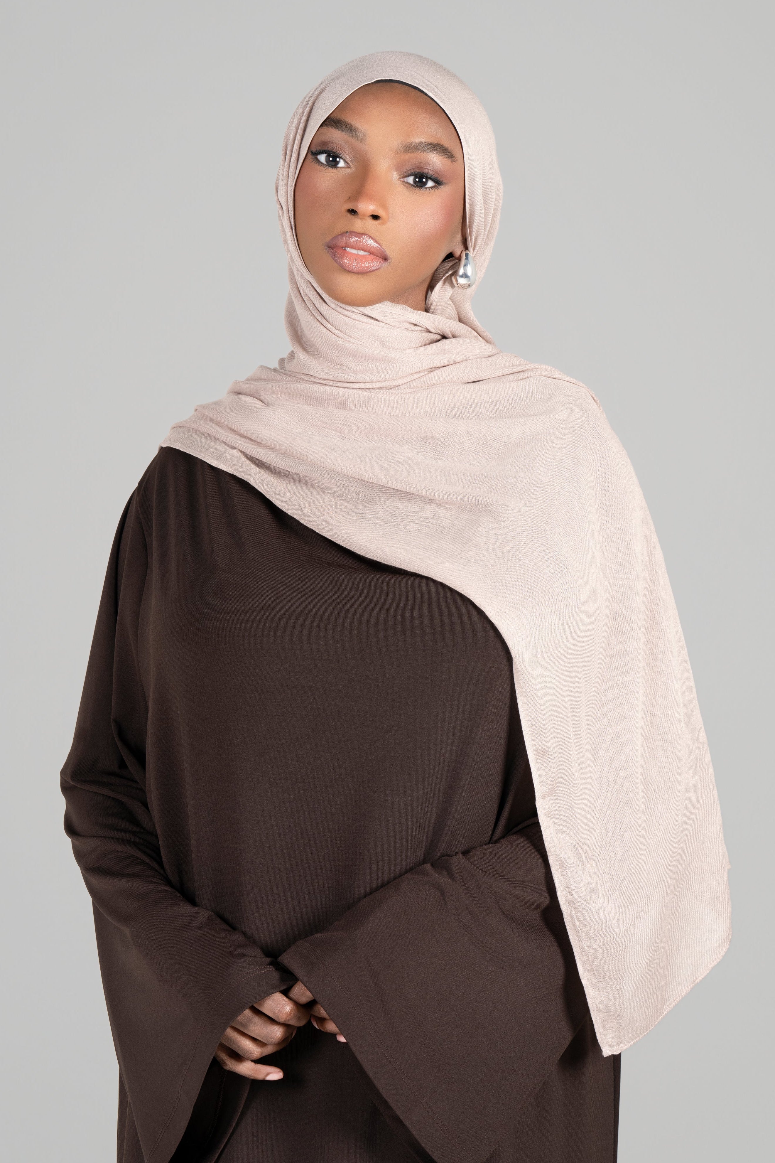 MAXI HIJAB MODAL [Taupe clair]