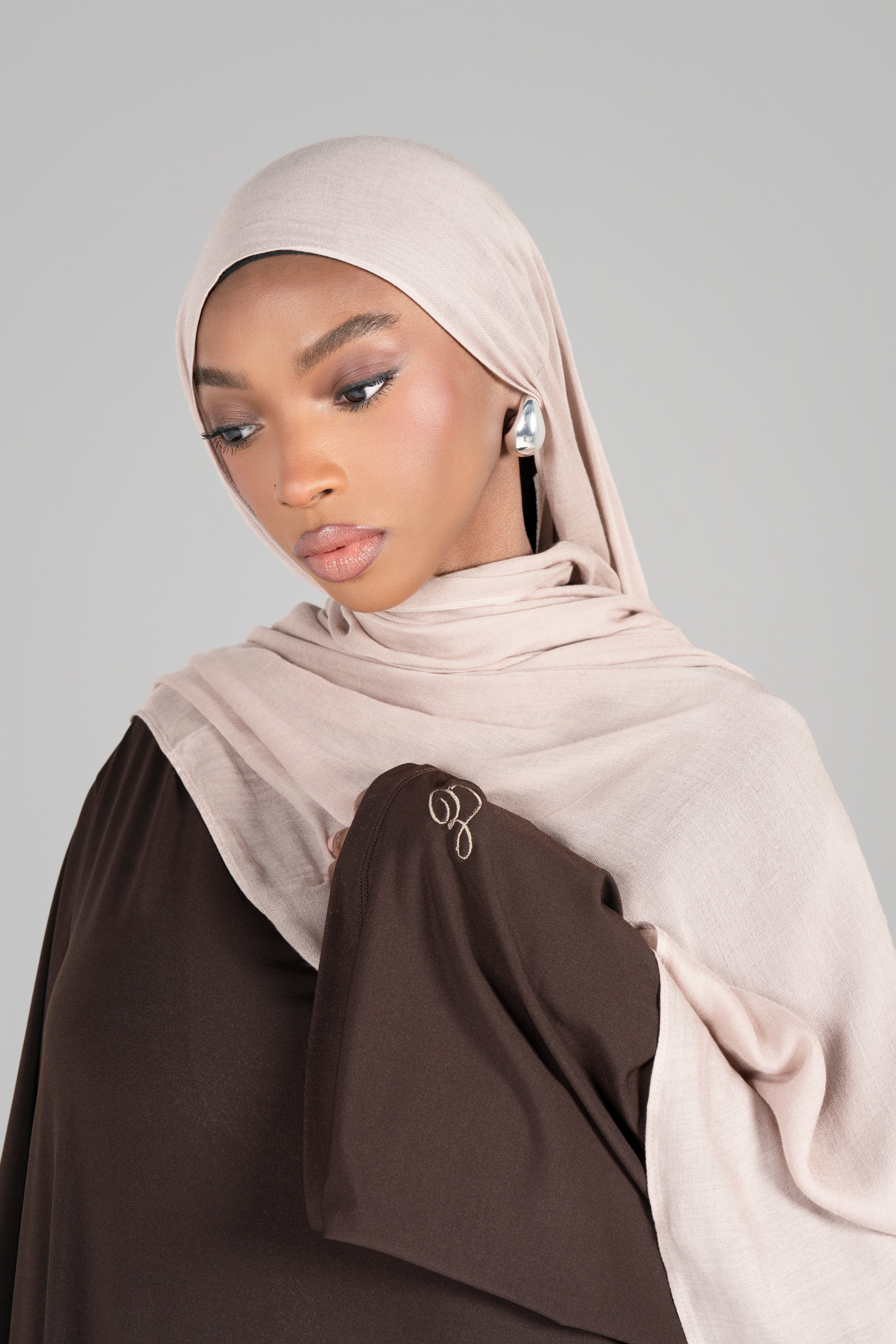 MAXI HIJAB MODAL [Taupe clair]