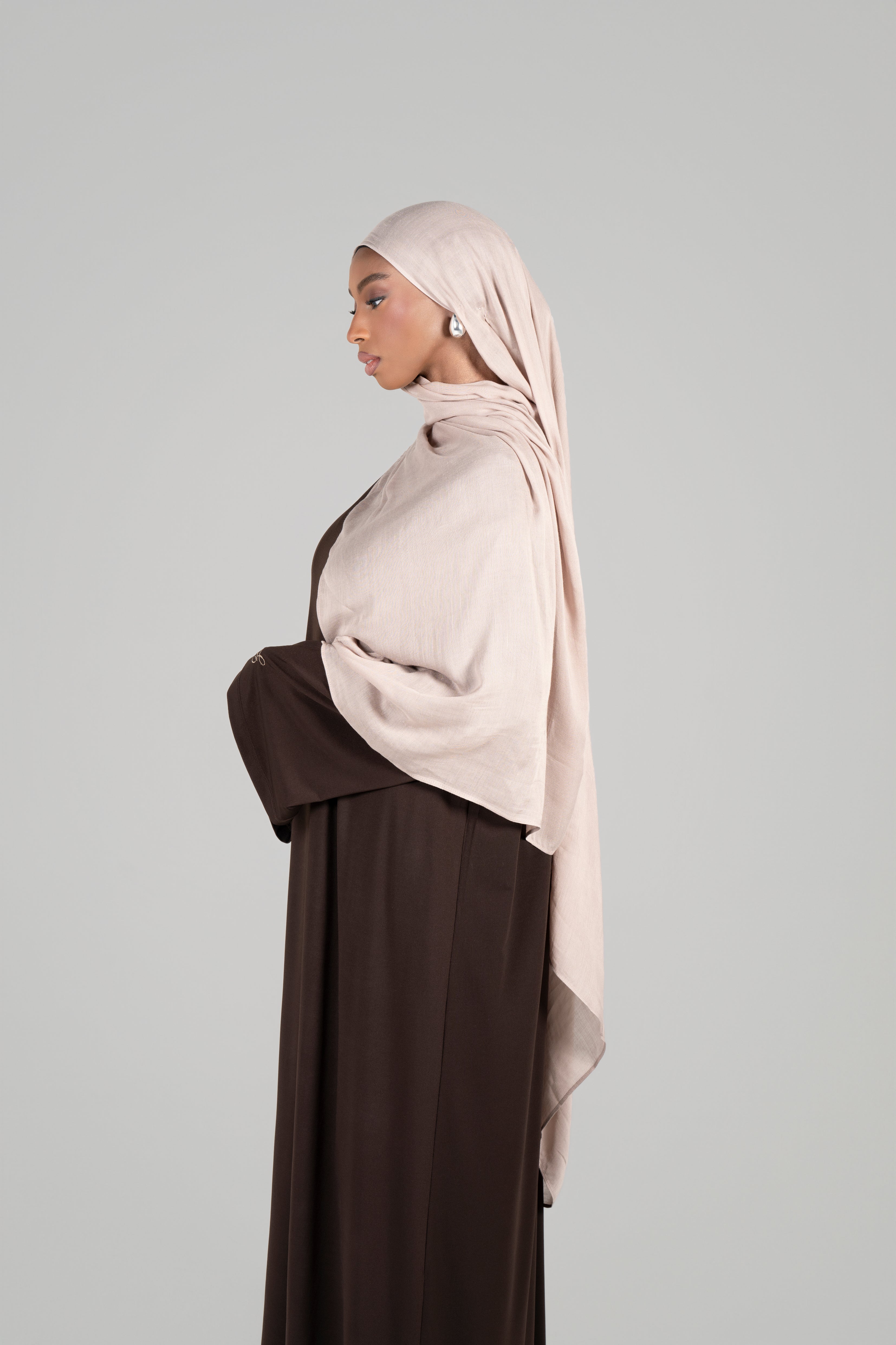 MAXI HIJAB MODAL [Taupe clair]